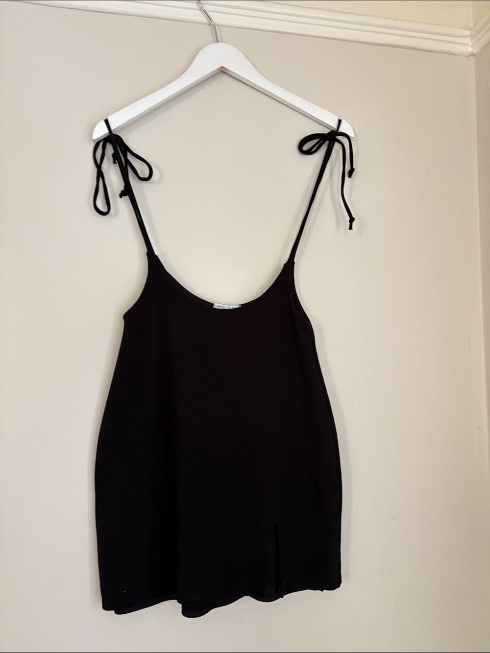 Urban Outfitters Black Mini Skirt with Tie Straps